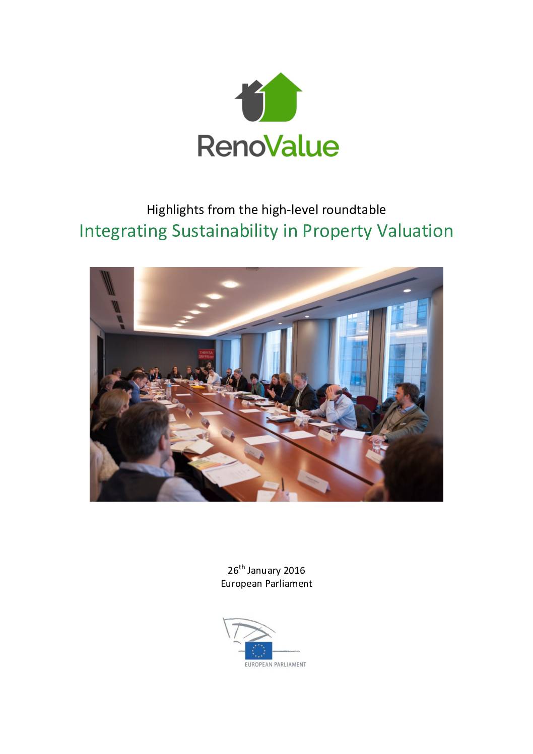Integrating Sustainability in Property Valuation: RenoValue roundtable