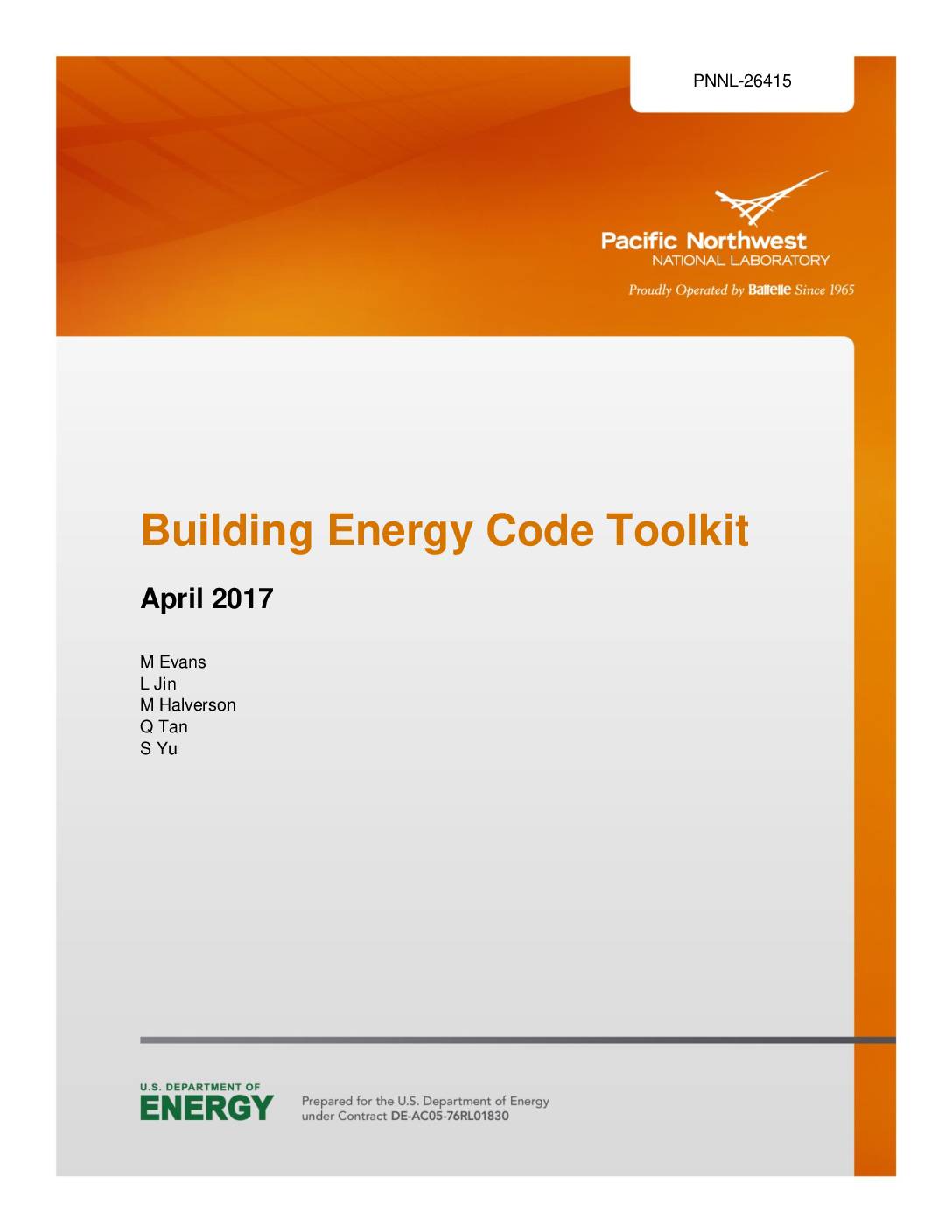 Building Energy Code Toolkit