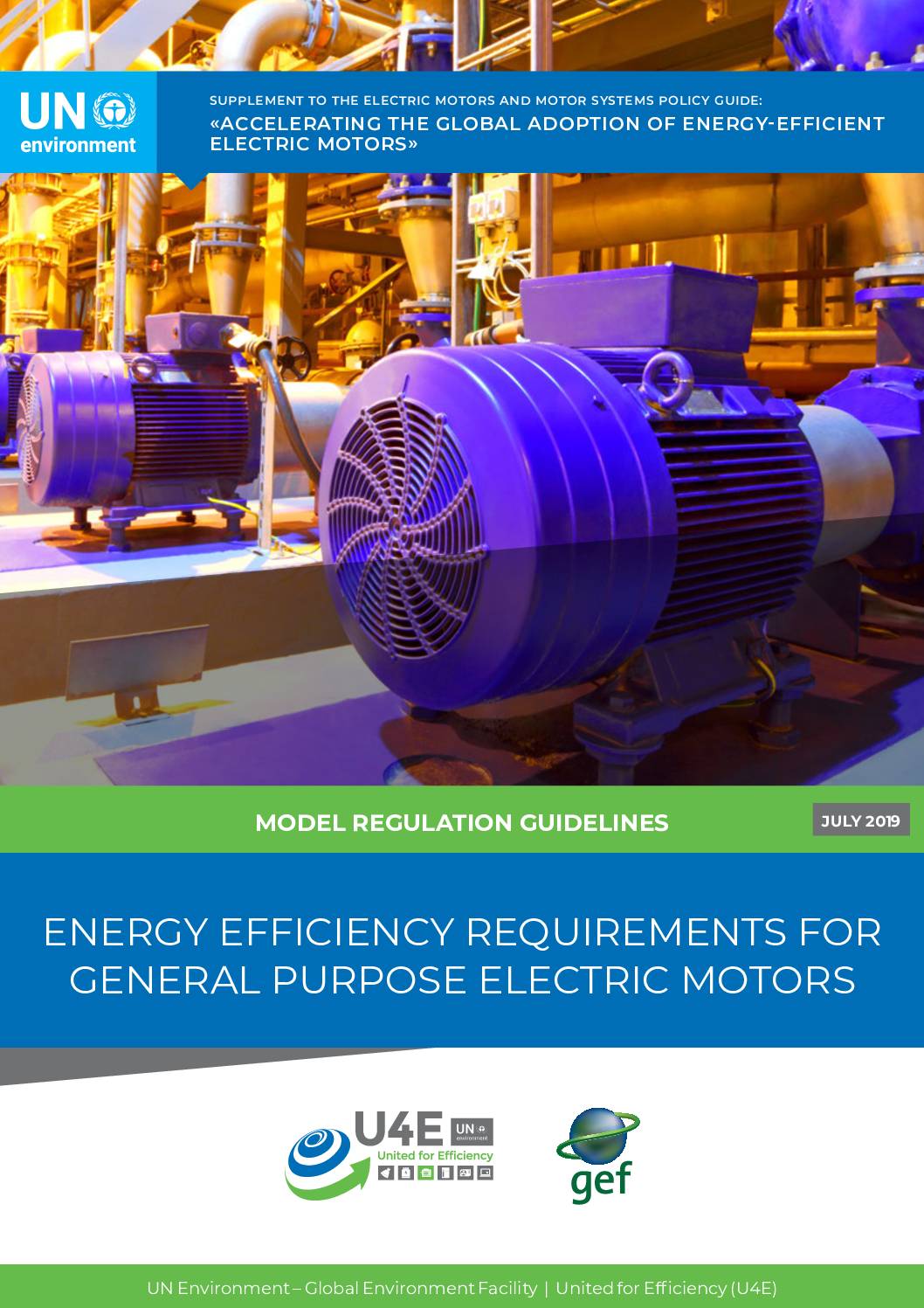 Model Regulation Guidelines For Energy-efficiency Requirements For General Purpose Electric Motors