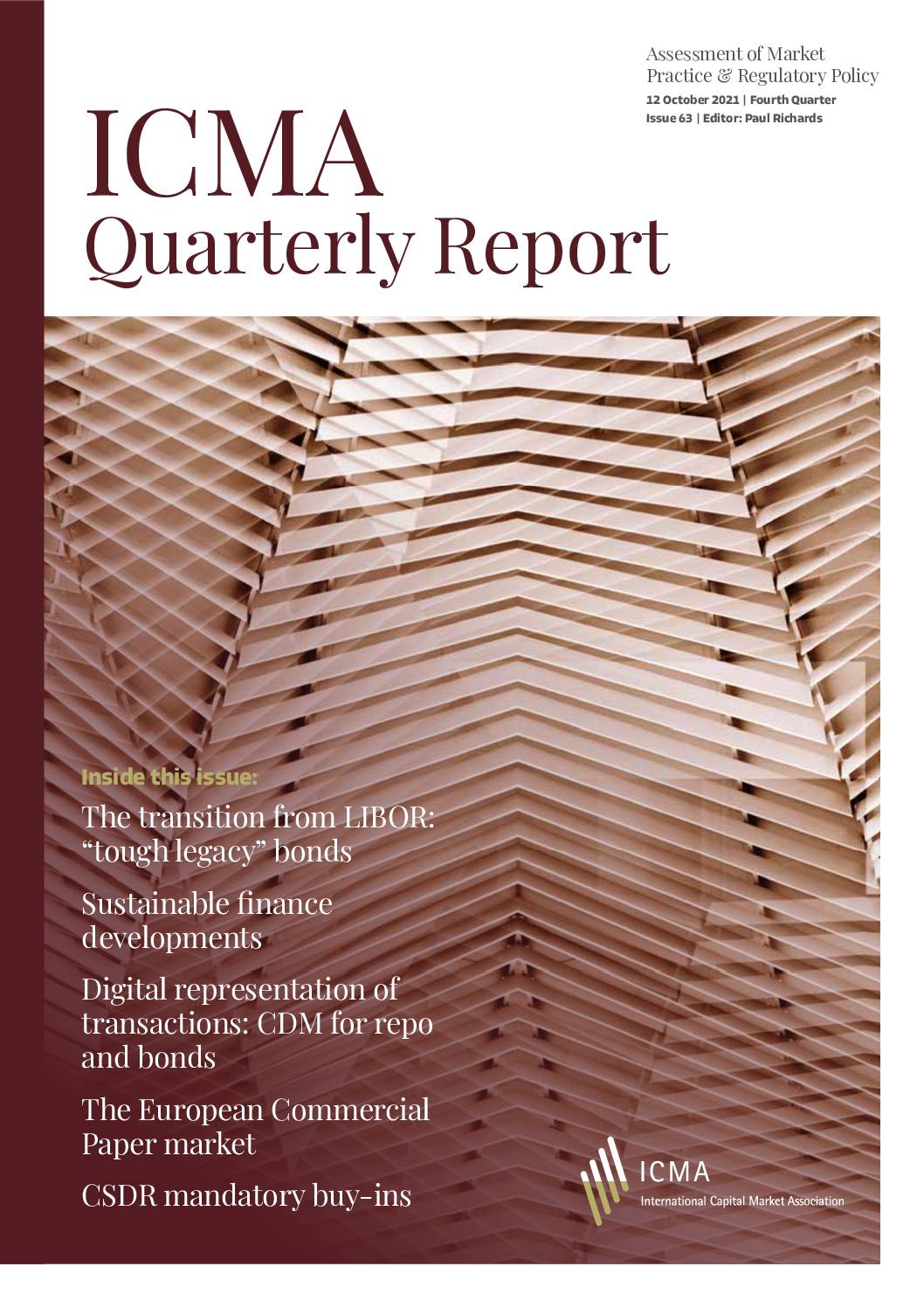 ICMA Quarterly Report Fourth Quarter 2021