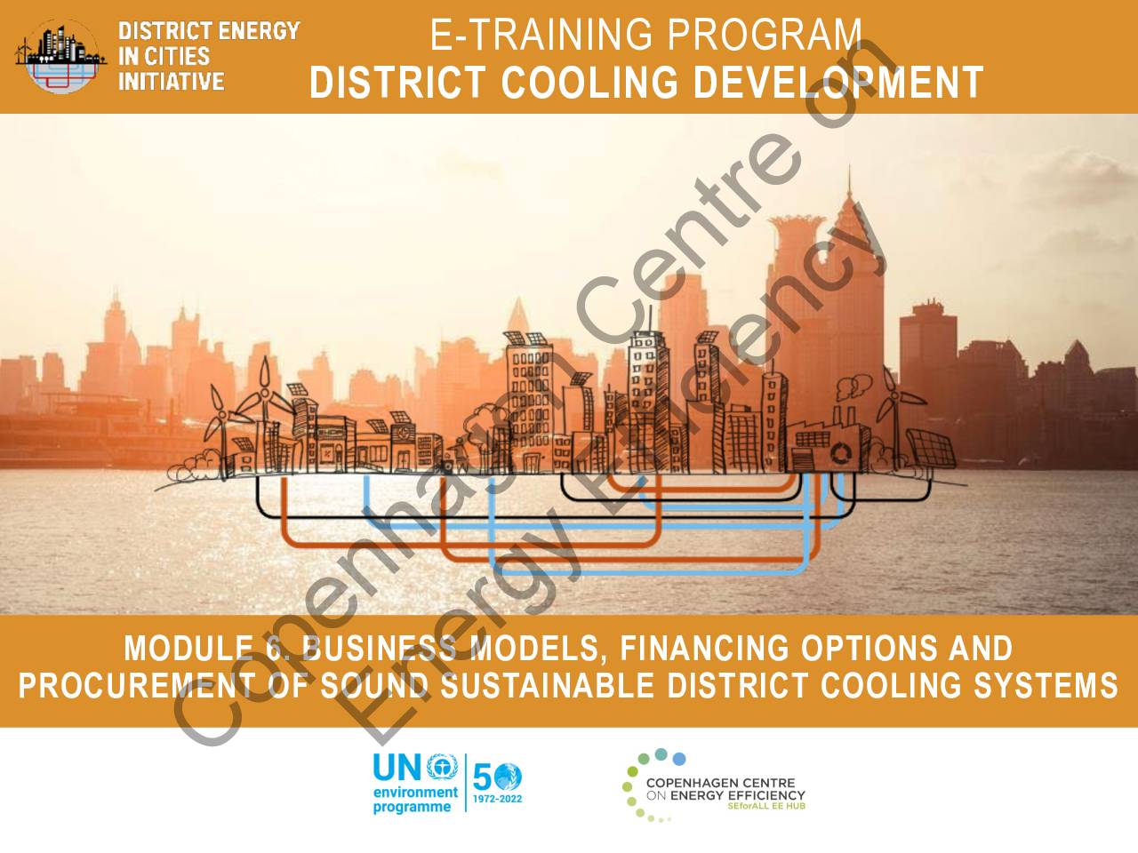 Module 6 – Business models, financing options and procurement of sound sustainable District Cooling Systems